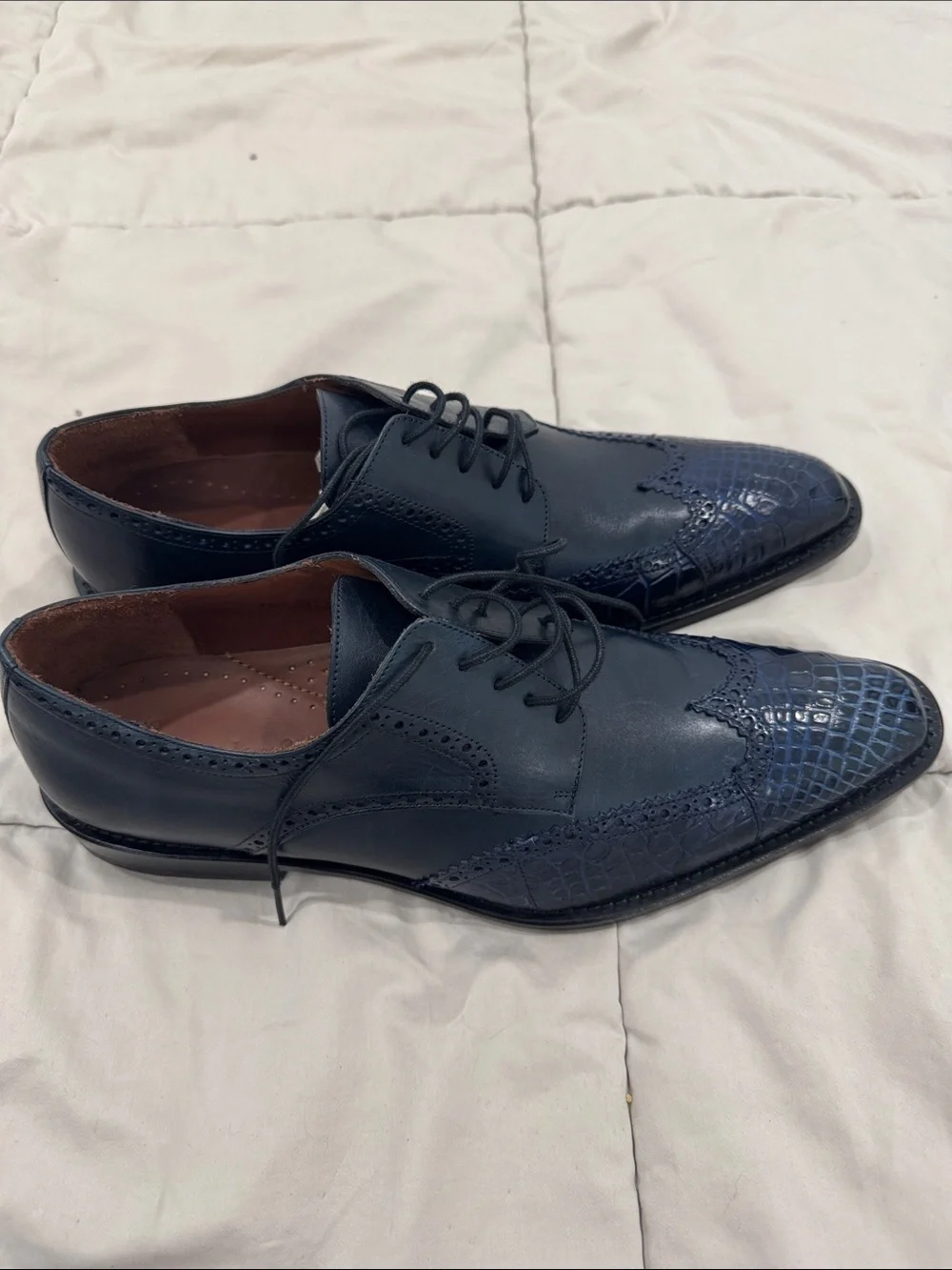 Belvedere BELV. WING LU Genuine Alligator 10 NWT